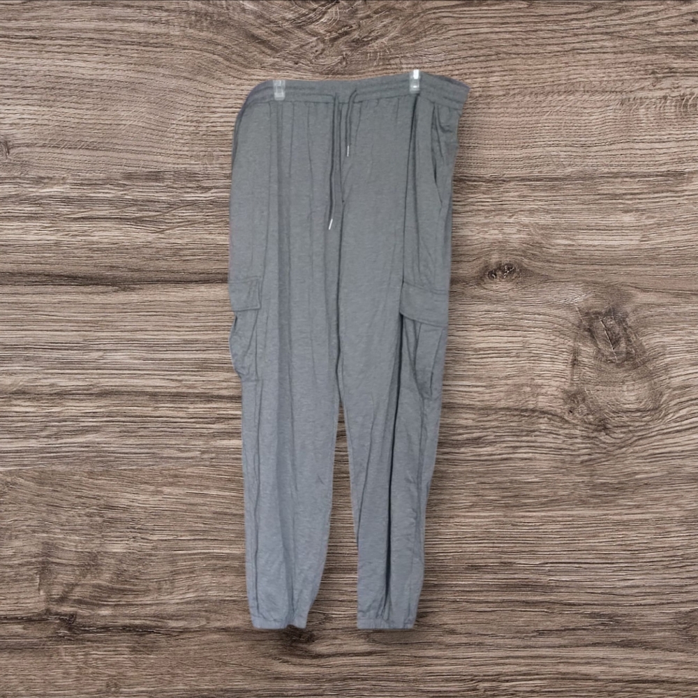 Men's Gray Cargo Jogger Pants